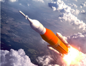 rocket taking off